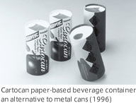 Cartocan paper-based beverage container an alternative to metal cans(1996)