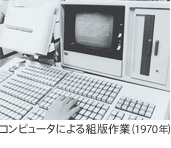 コンピュータによる組版作業（1970年）