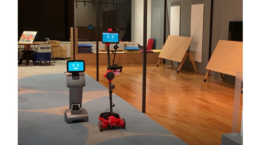 telepresence robots moving autonomously in a real space