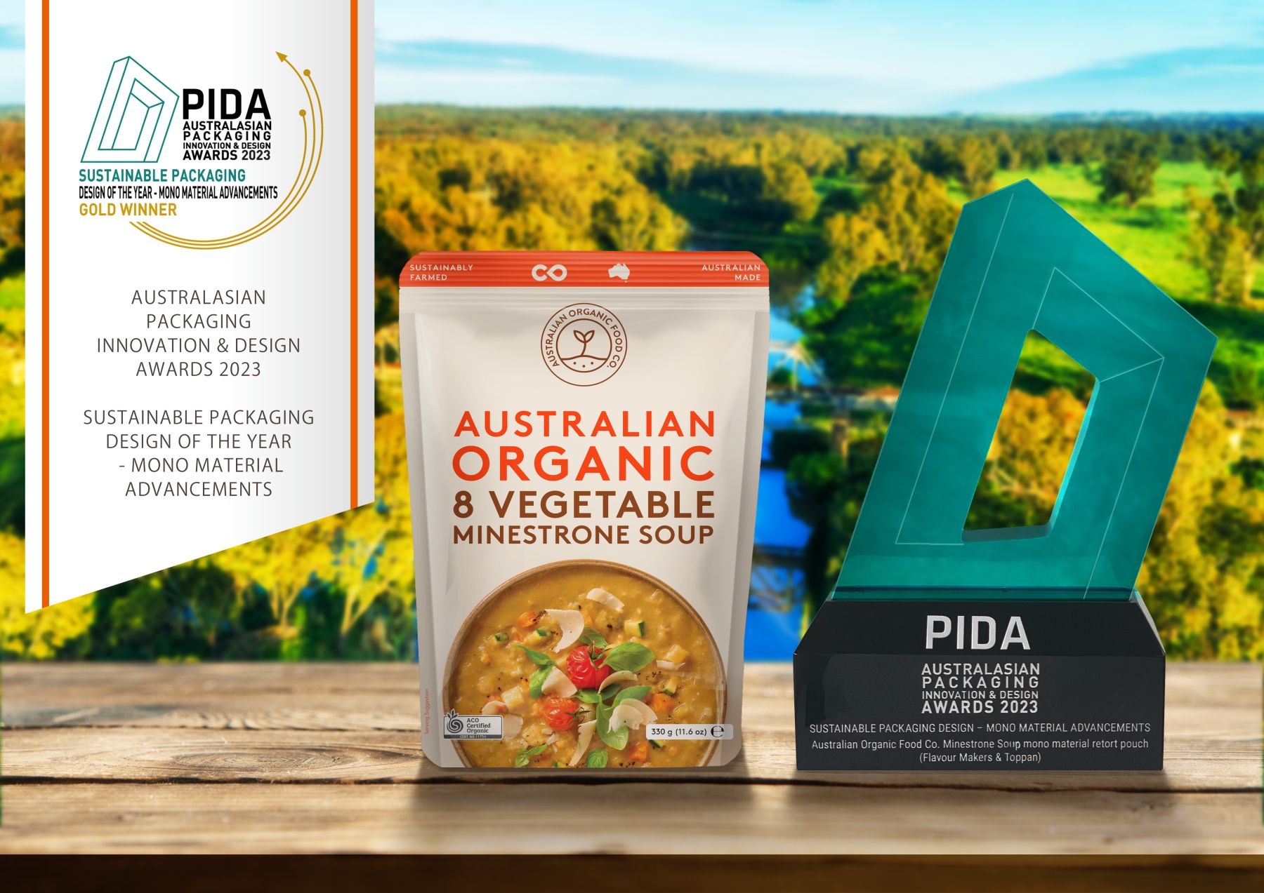 The award-winning Australian Organic Food Co. Minestrone Soup