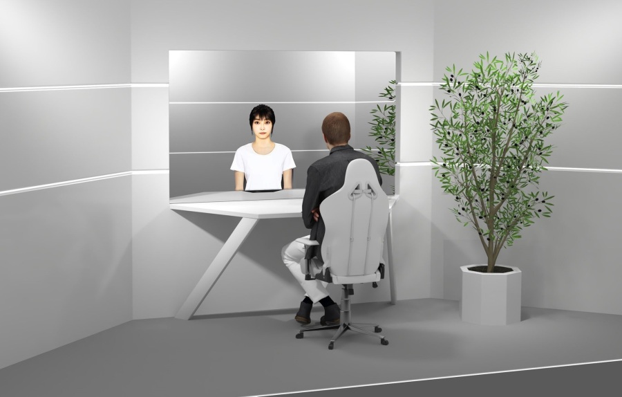 Image of Web3 wallet with photorealistic avatar UI