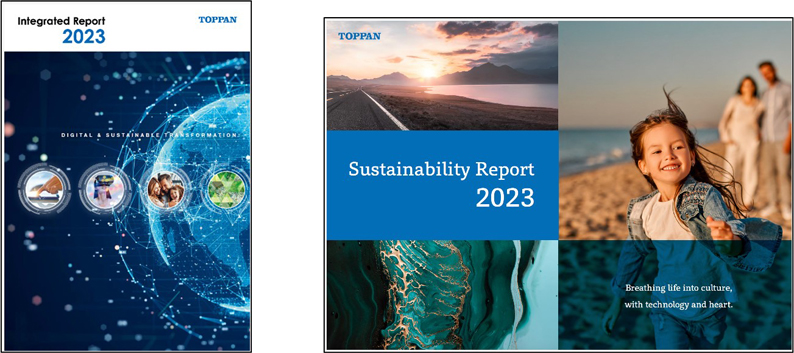 (Left) Integrated Report 2023 (Right) Sustainability Report 2023