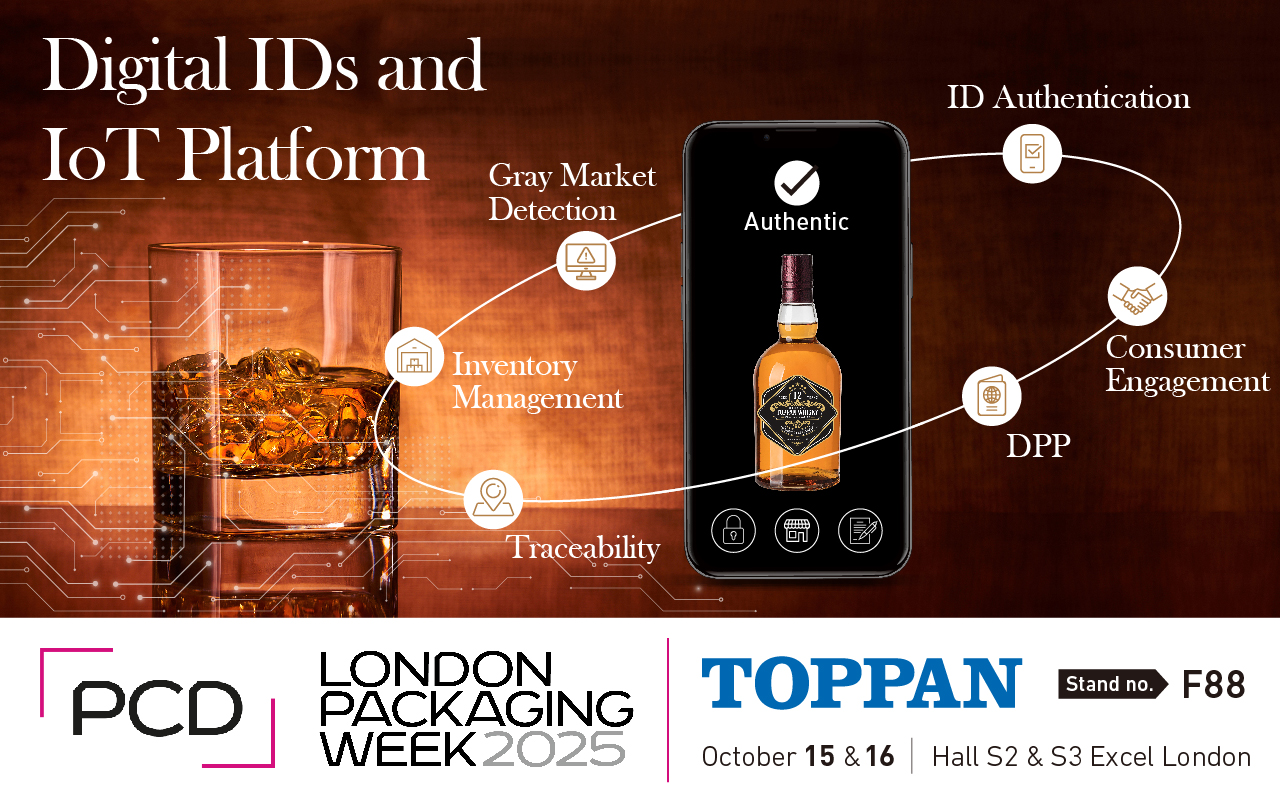 TOPPAN Digital to Showcase ID Authentication Solutions for Luxury Beverage and Fragrance Traceability at London Packaging Week