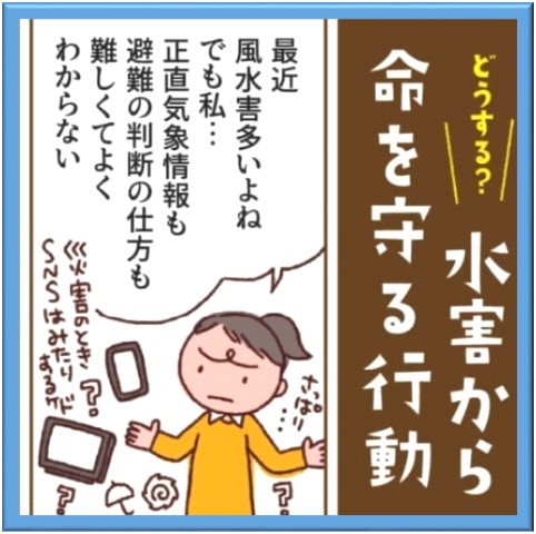 １．どうする？水害から命を守る行動