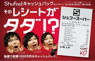 Shufoo!キャッシュバックキャンペーン イメージ