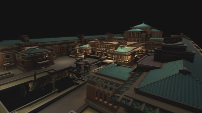 VR技術で再現した、帝国ホテル旧本館「ライト館」のロビー
