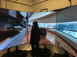 写真 IoA仮想テレポーテーション OLED大型伝送ルーム