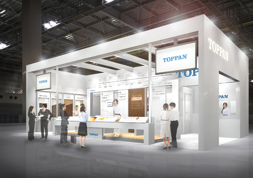 住宅・ビル・施設Week 2018内　「高性能 建材・住設EXPO」　凸版印刷ブースイメージ© Toppan Printing Co., Ltd.