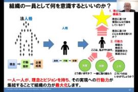 ①企業理念の事前学習