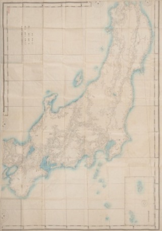 「官板実測日本地図」より畿内東海東山北陸伊能忠敬作　慶応期（1865～1867年）刊　