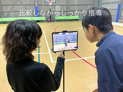 「Loop Training System for部活」利用シーン ⒸTOPPAN Inc.