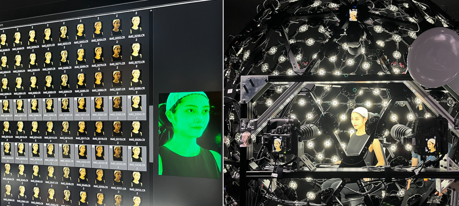 ライトステージを用いたフォトリアルアバターUIの制作工程（被写体：福田ルミカ）