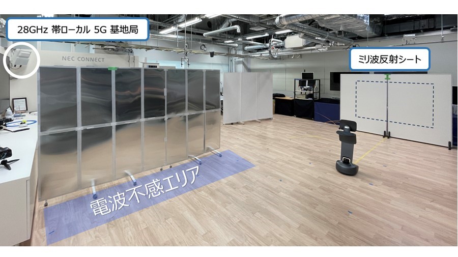 NEC CONNECT 5G Lab での実証イメージ