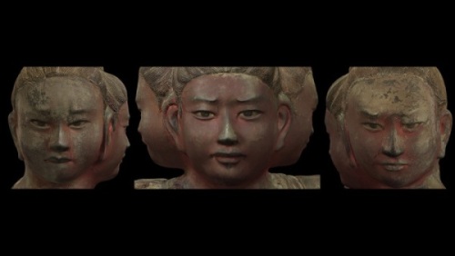 阿修羅の心の変化を表す3つの表情