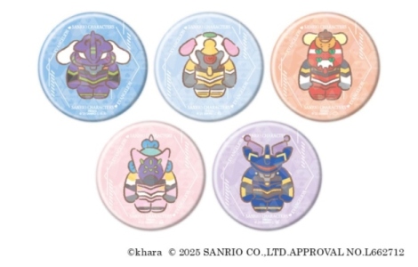 【セブンネット販売】「エヴァンゲリオン×サンリオキャラクターズ」ホログラム缶バッジ(全5種)