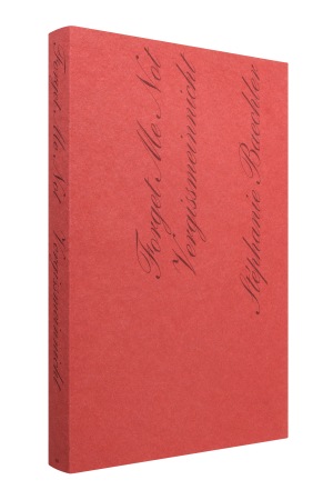  世界で最も美しい本2025 金の活字賞 ／ 最も素晴らしいオランダの本2024 受賞 Stéphanie Baechler 著 　『Forget Me Not / Vergissmeinnicht　（忘れな草）』 Building Fictions, Amsterdam 発行 Rudy Guedj デザイン