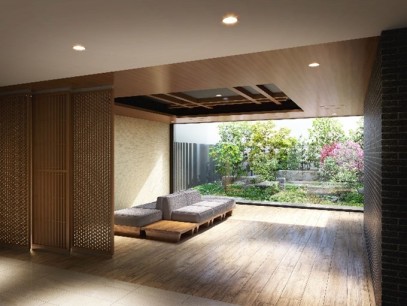 ※エントランスラウンジCGパース