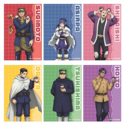 【TOPPA!!! BASE AKIBAオリジナル】「ゴールデンカムイ」購入特典イラストカード(全6種)