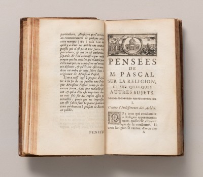 ブレイズ・パスカル 『瞑想録（パンセ）』 1670年 印刷博物館蔵
